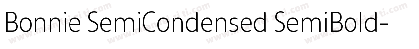 Bonnie SemiCondensed SemiBold字体转换